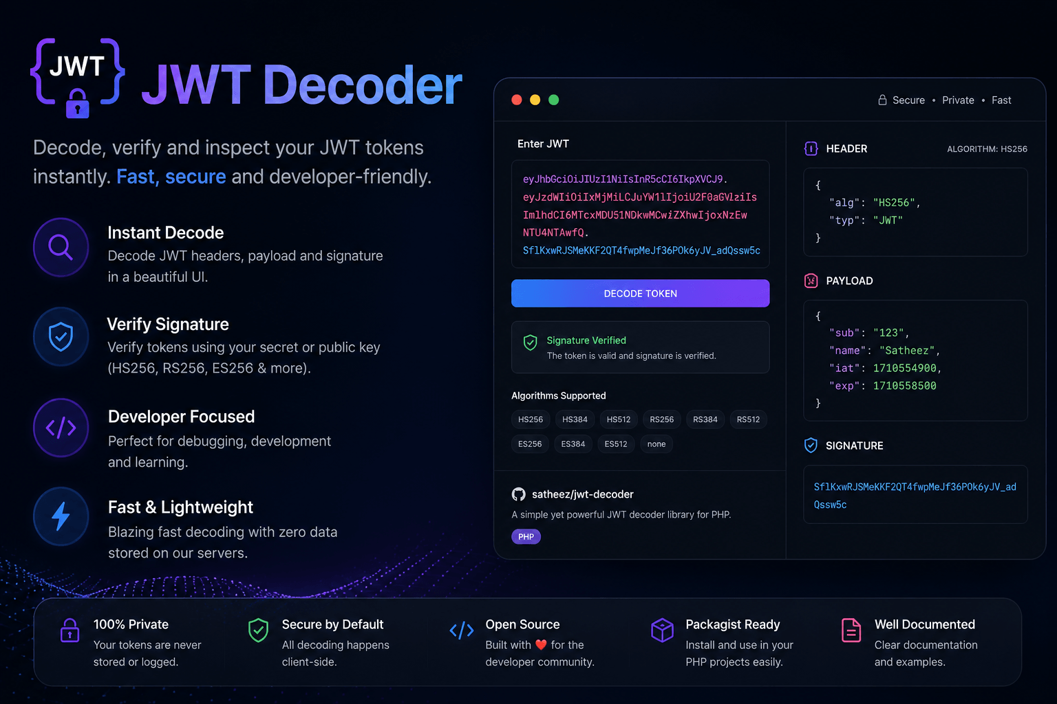 Preview of JWT Explorer
