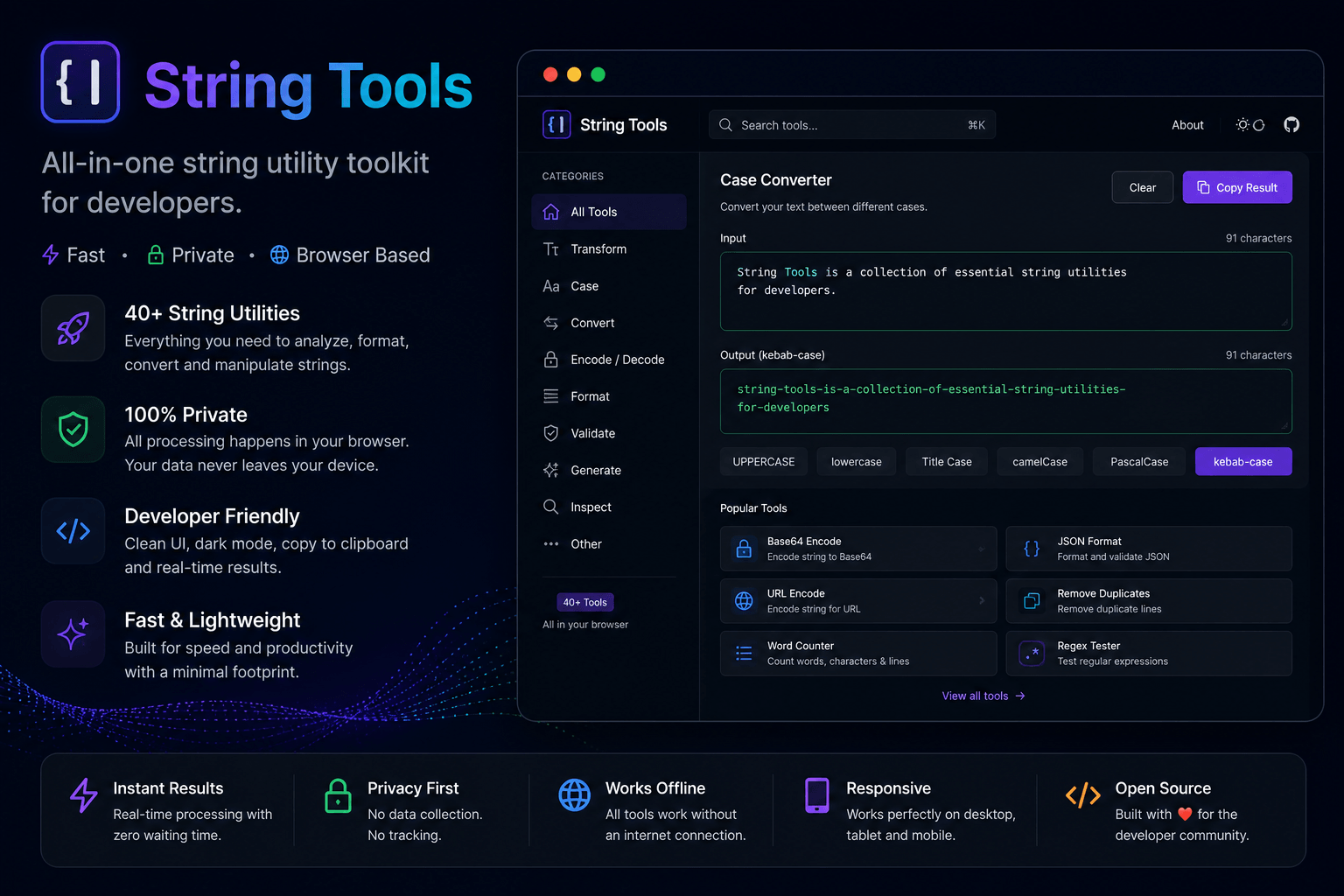 Preview of String Tools